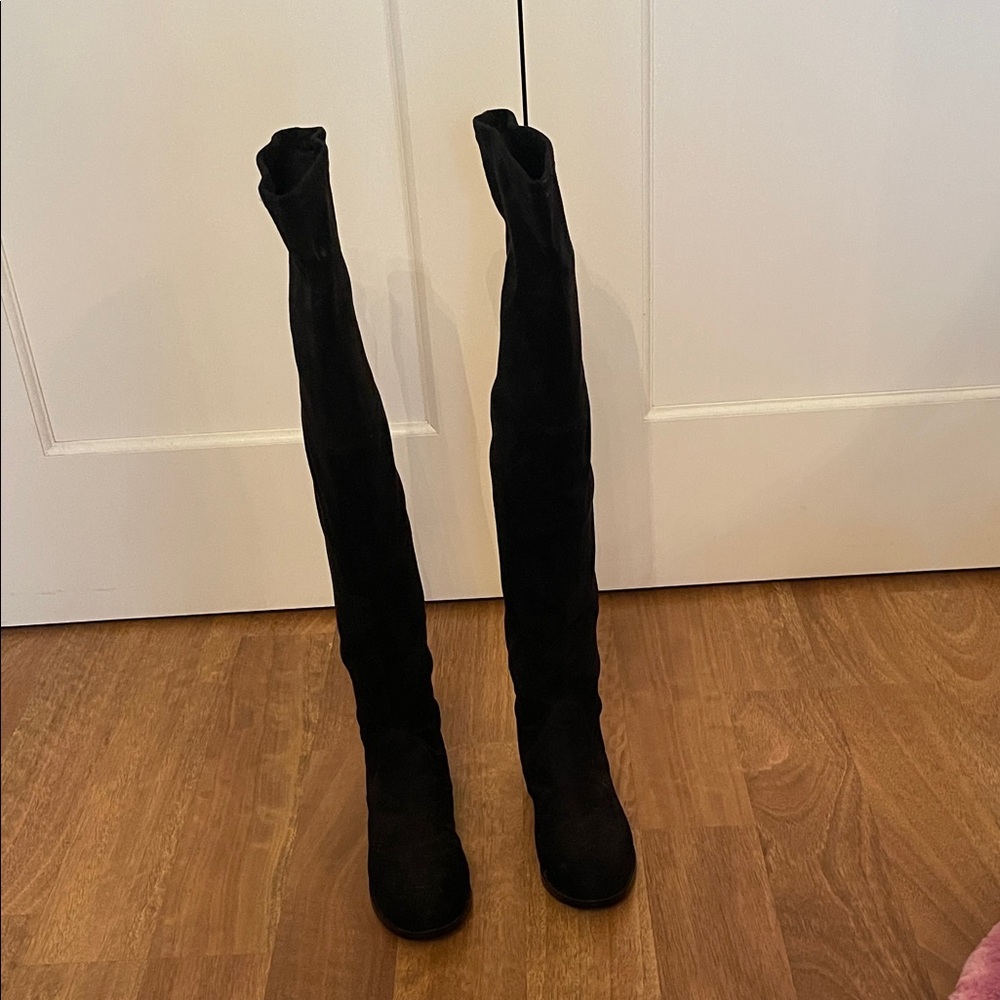 Black Over-the-Knee Women's Boots